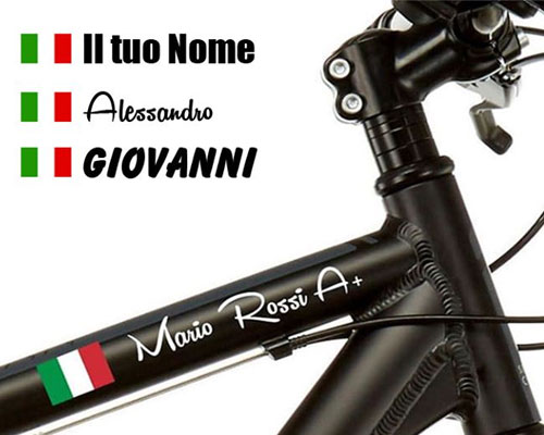 Crea online adesivi per bicicletta